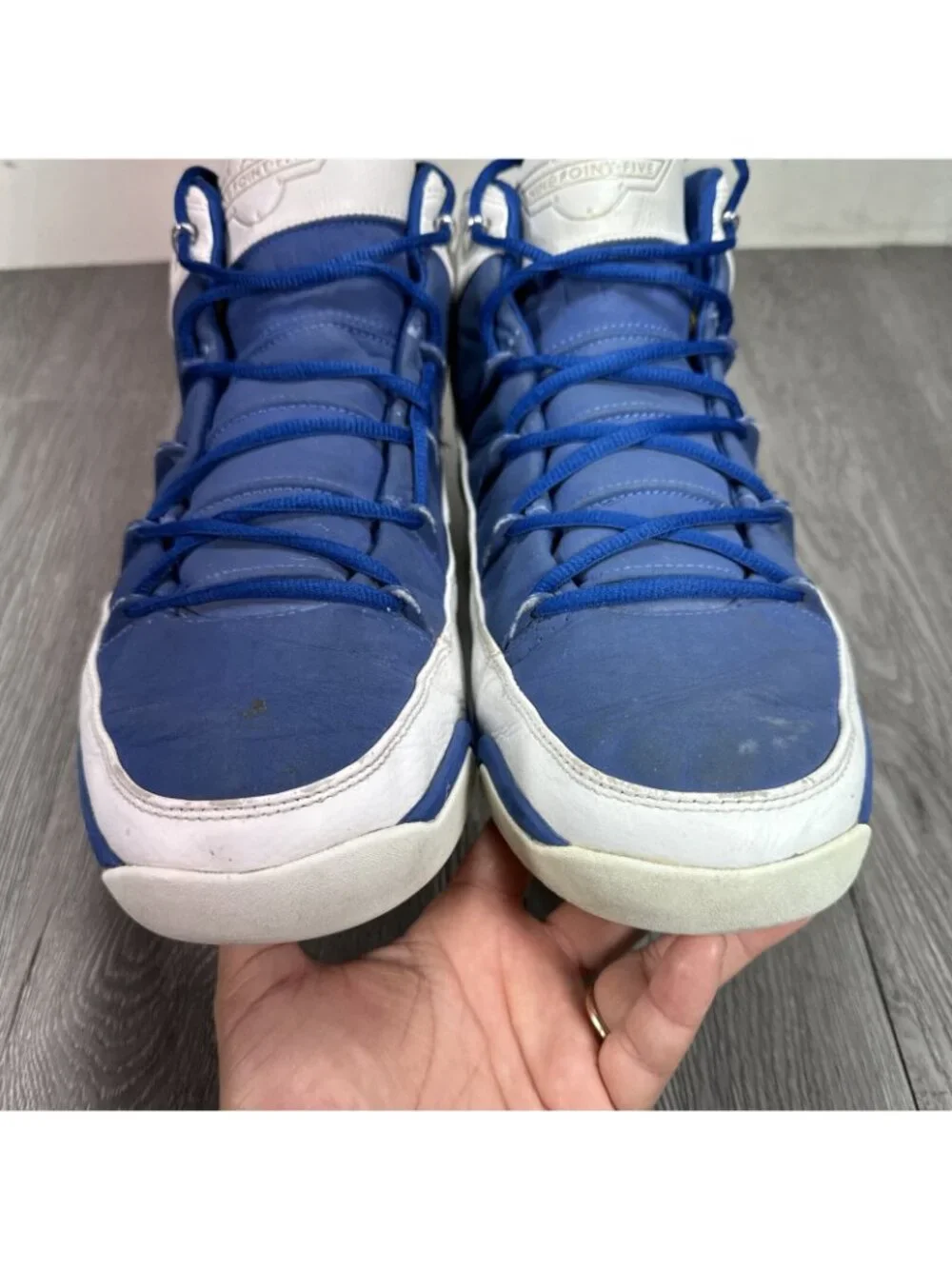 Jordan 9.5 Team “Blue Ribbon” Basketball Shoes Men Size 13.5  314308-102